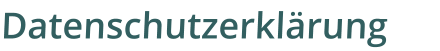 Datenschutzerklärung